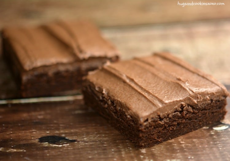 chocolate brownies frosting