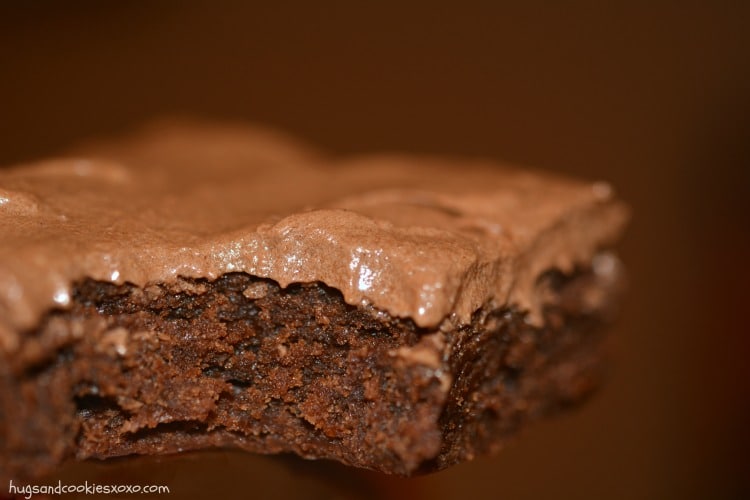 chocolate frosted brownie