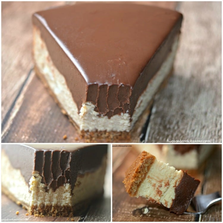 peanut butter cheesecake slices