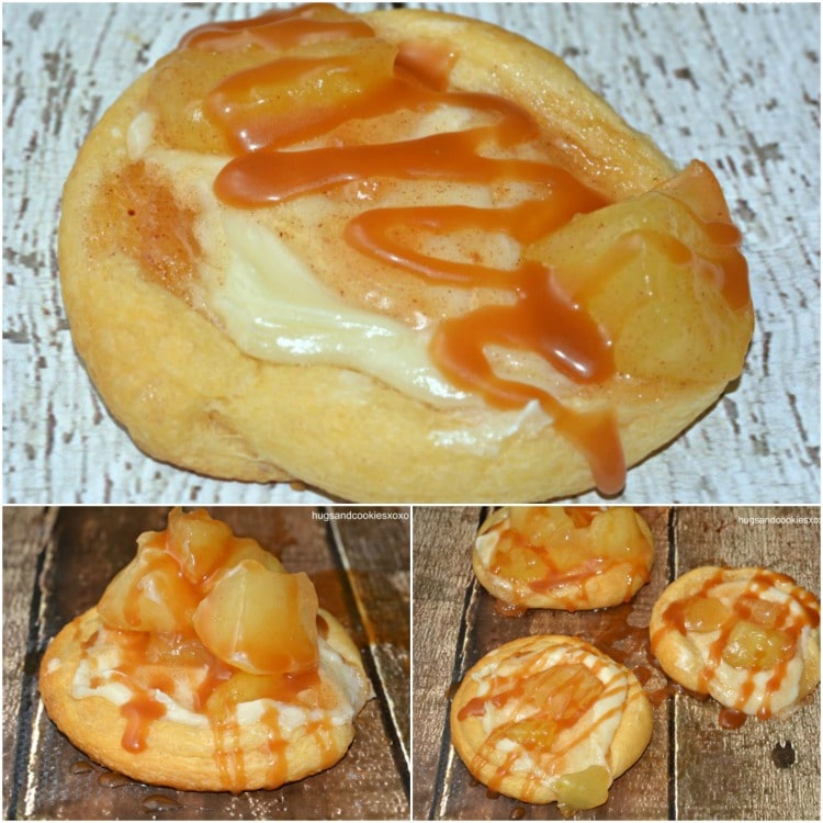 apples caramel danishes cheese