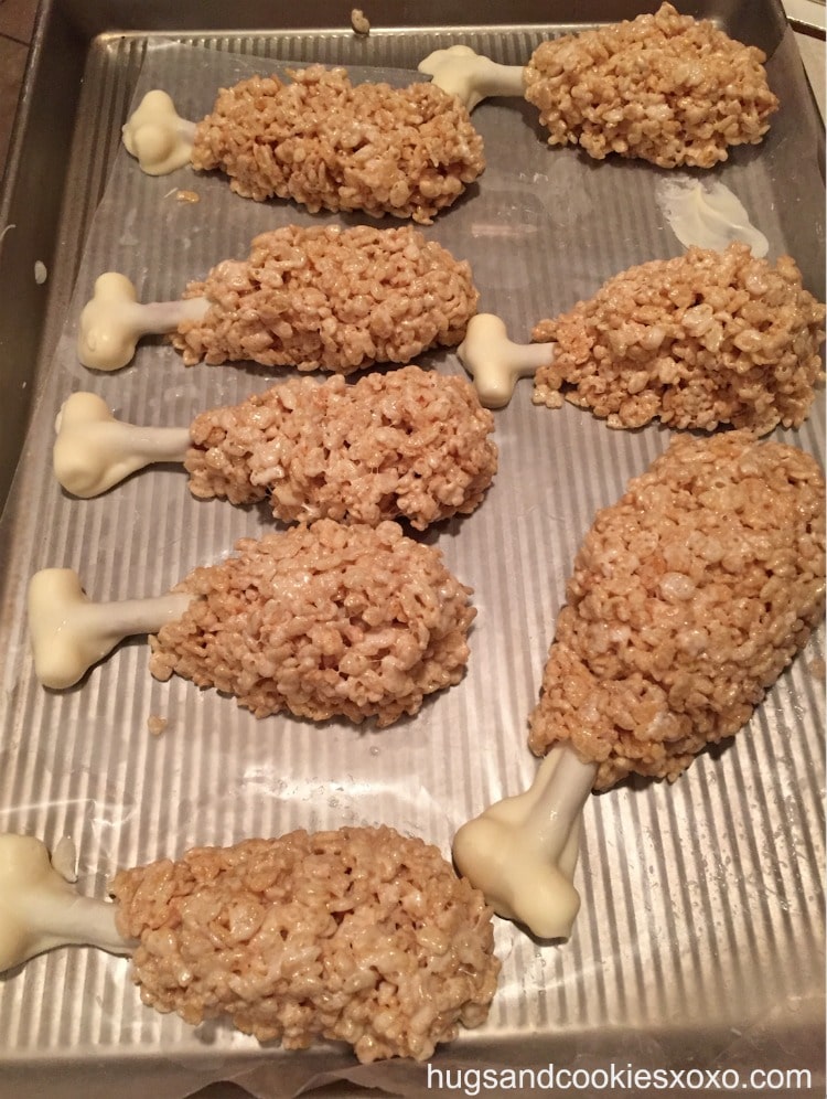 Rice Krispie Turkey Legs - Kitchen Fun With My 3 Sons