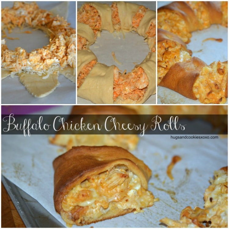 buffalo chicken hot sauce rolls