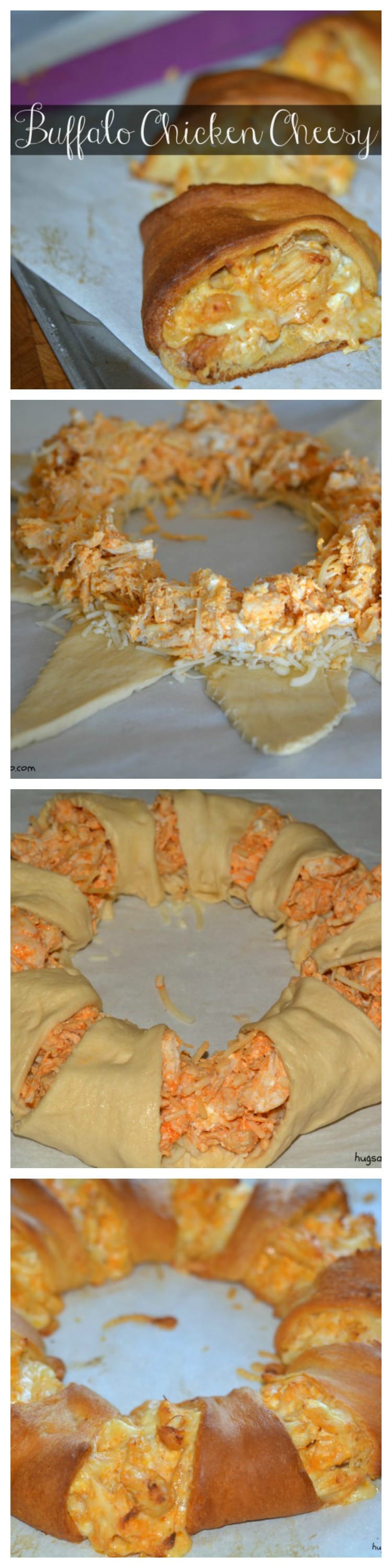 Buffalo Chicken Cheesy Bread