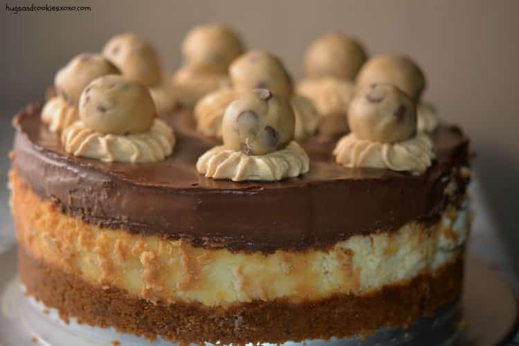 cookie dough cheesecake and cookie dough balls