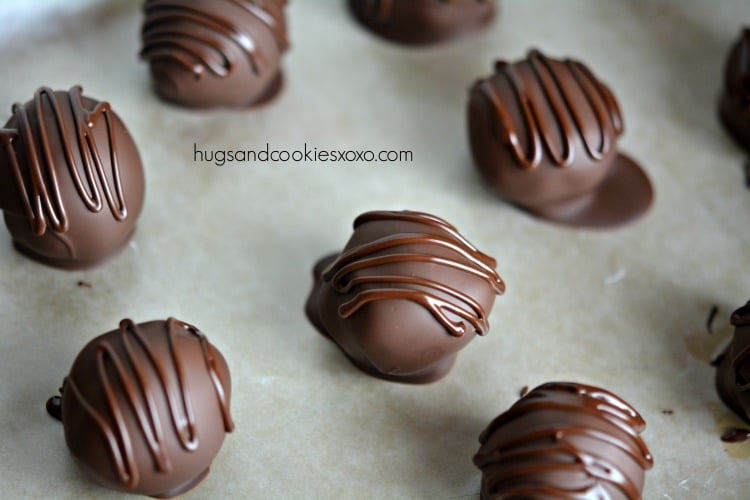 cookie dough truffles dipped