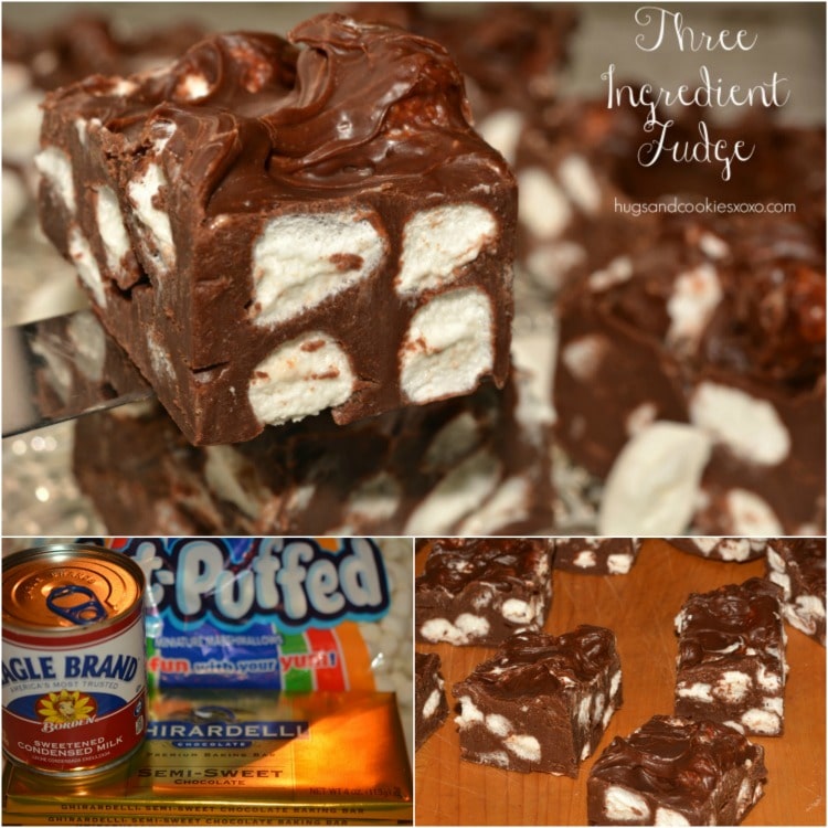 marshmallow 3 ingredient fudge