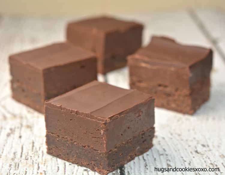 nutella brownies and fudge