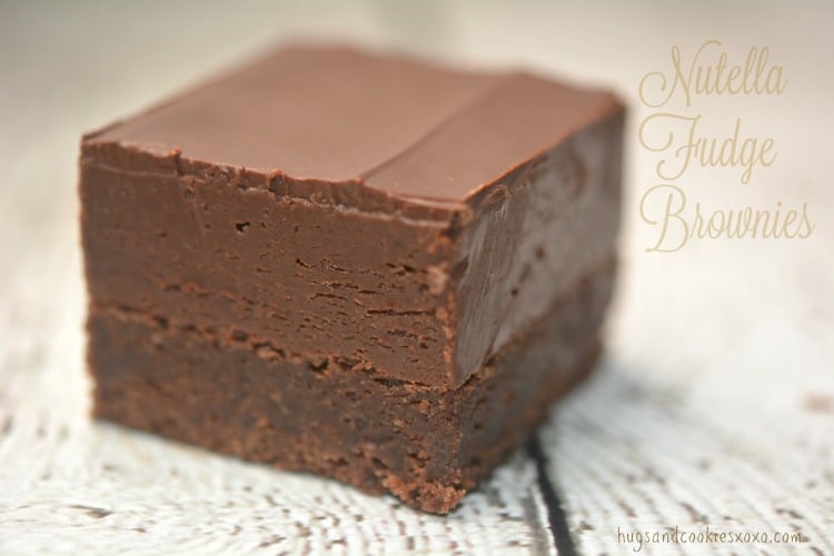 nutella brownies fudge