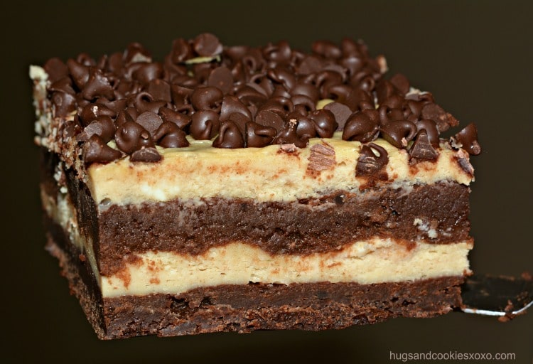 Layered Cheesecake Brownie Bars