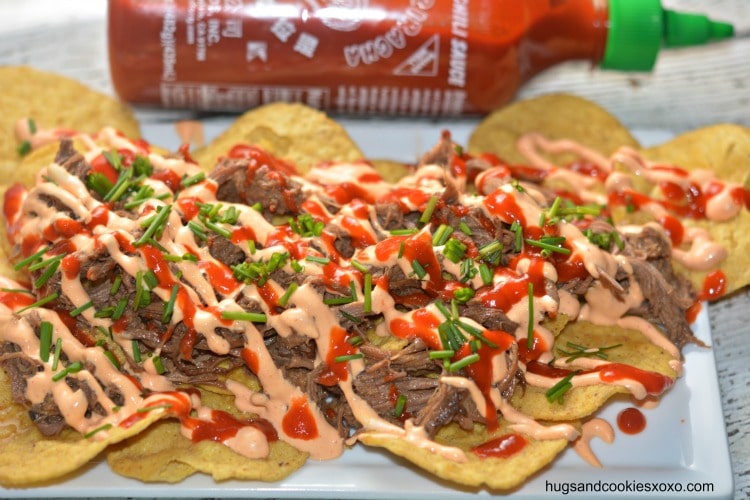 nachos sriracha