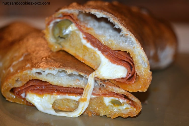 pepperoni cheesy olive bread