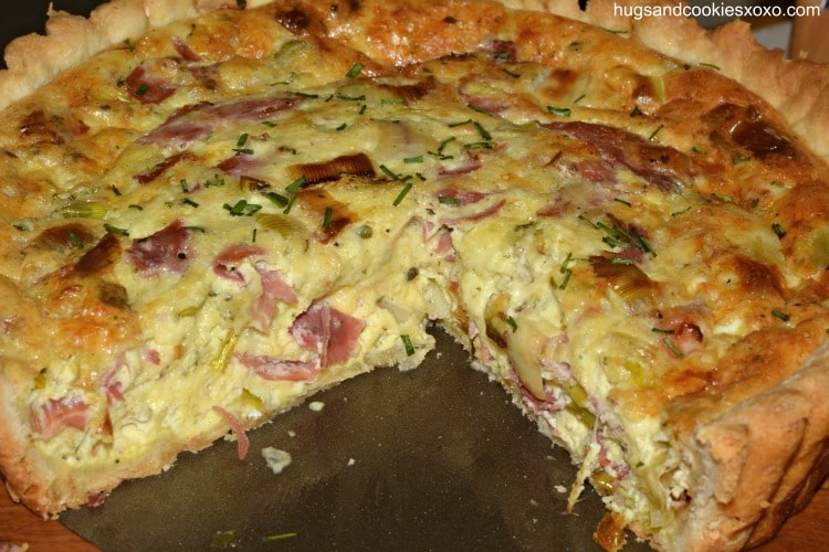 quiche sliced