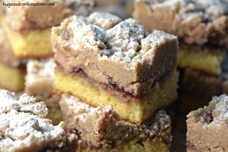 raspberry cake bars