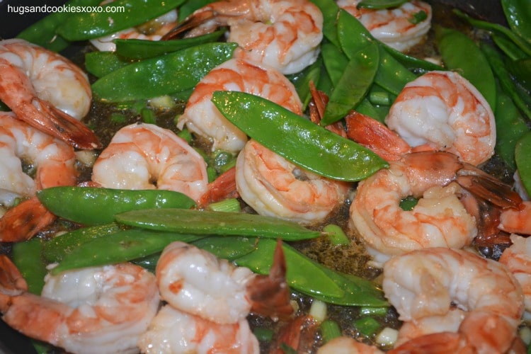 shrimp snap peas