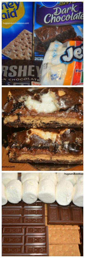 smores bars marshmalows