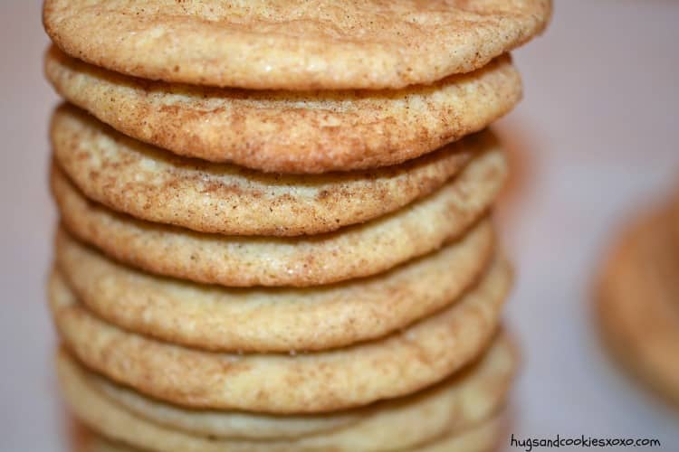 snickerdoodle cookie stack