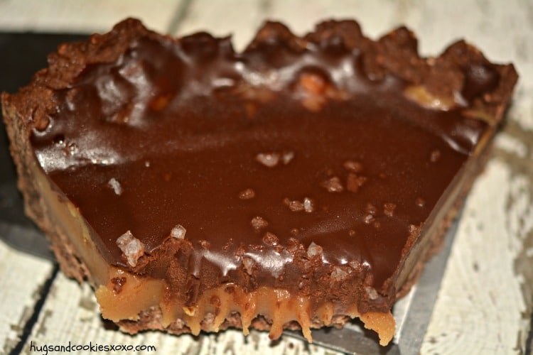 almond chocolate walnut tart