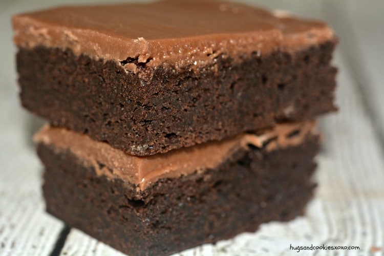 brownie chocolate frosted