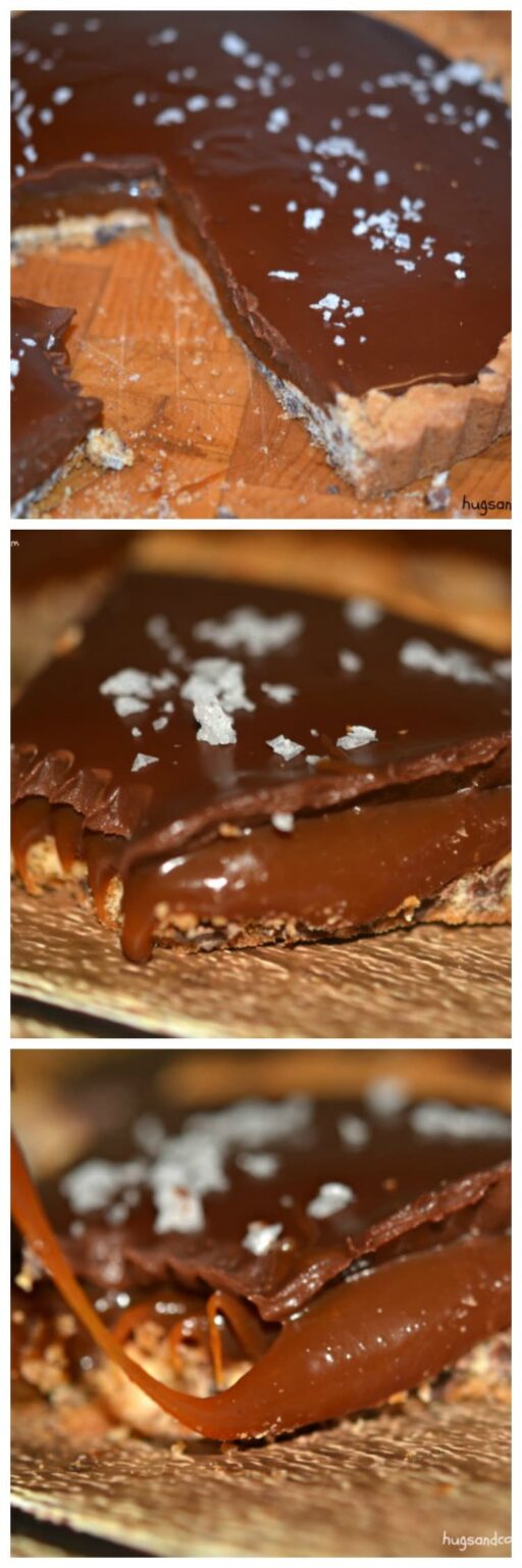 Chocolate Chip Cookie Caramel Tart Hugs and Cookies XOXO