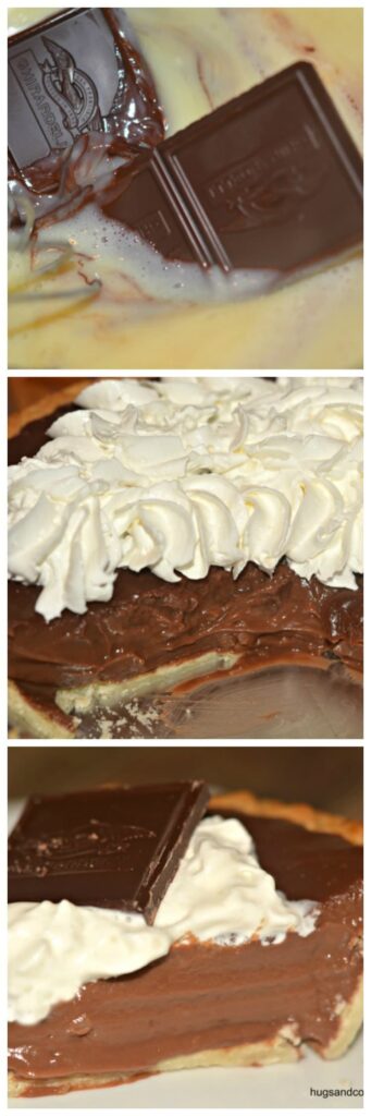 pudding cream choc pie