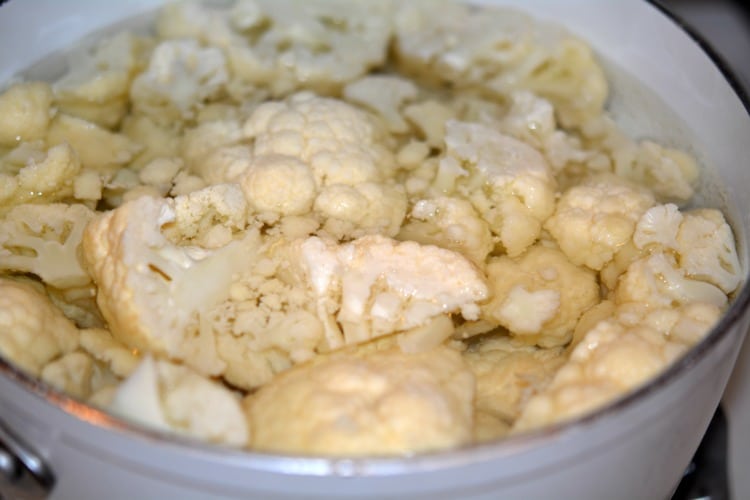 cauliflower boiling