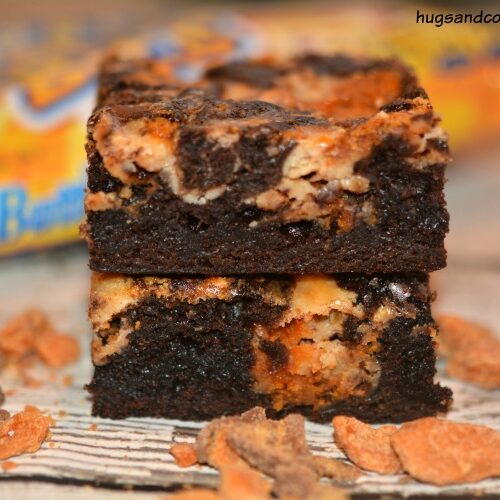 butterfinger brownie cheesecake bars