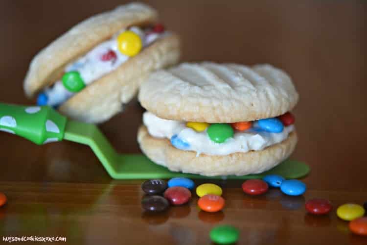 M and M Buttercream Sandwich Cookies