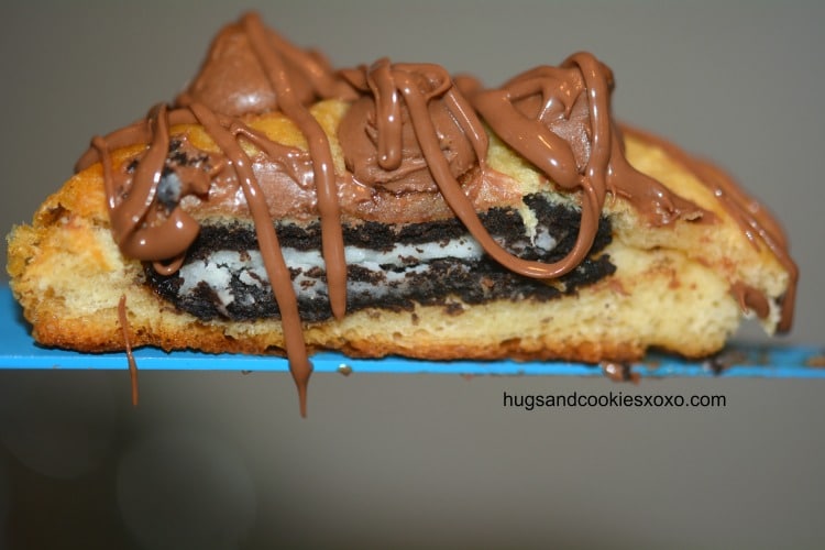 oreo chocolate crescent drizzle