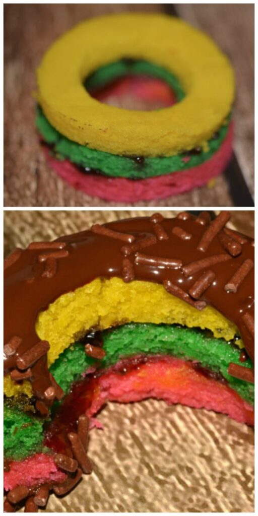 tri color donut