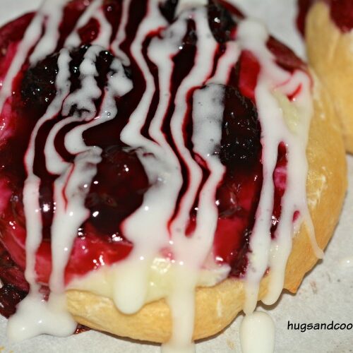 blackberry danish cheese frosted