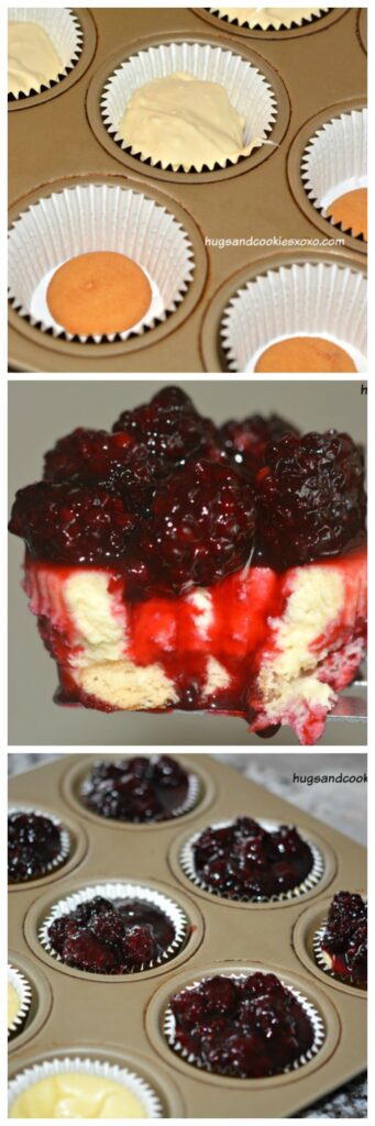 blackberry cheesecake collage