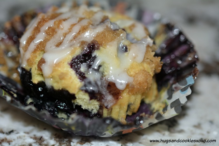 blueberry secret muffins glaze