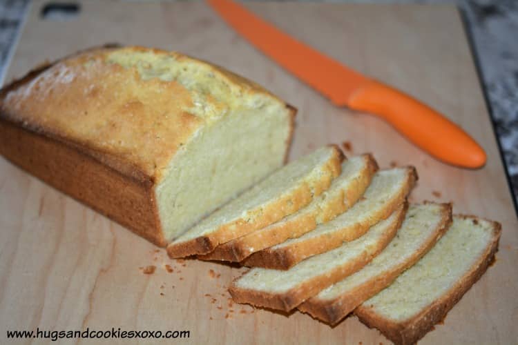 pound cakes sliced