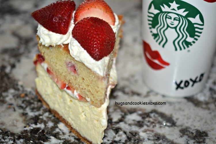 strawberries cheesecake slice