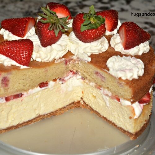 strawberry shortcake cheesecake