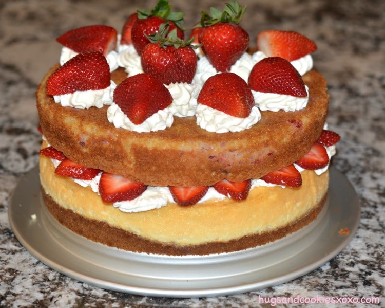 strawberry shortcake cheesecake layer cake