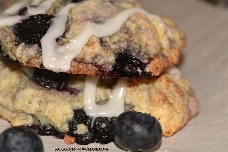 blueberry shortcake cookies glaze