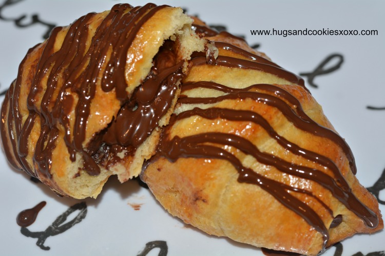 chocolate cresecents stuffed chooclate