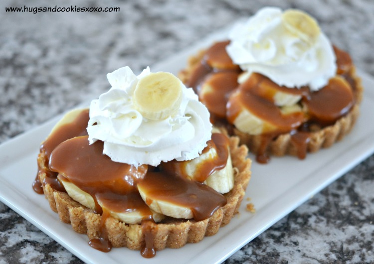 nilla banana tarts salted caramel cream