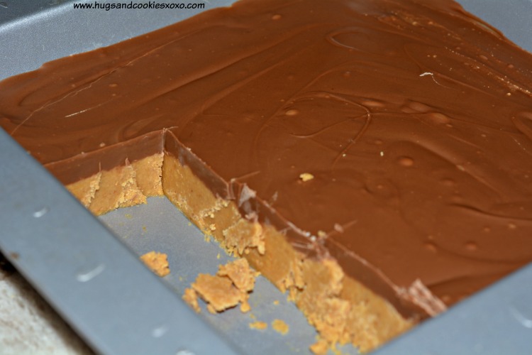 reeses bars sliced