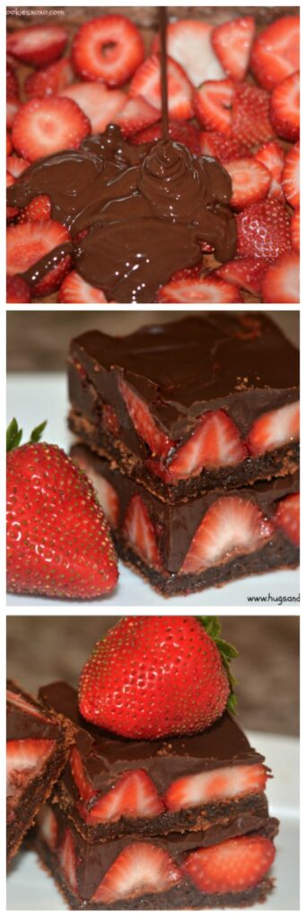 CHOCOLATE DIPPED STRAWBERRY BROWNIES