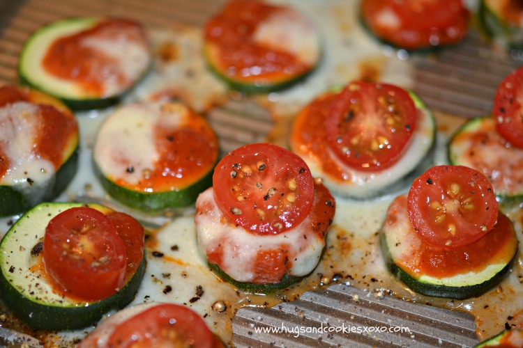 zucchini mini pizza