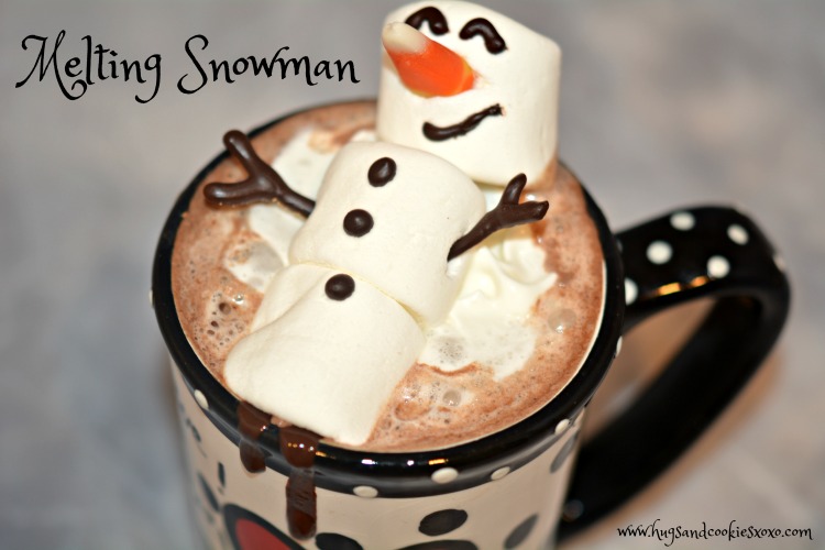 Melting Snowman Hot Chocolate - Hugs and Cookies XOXO