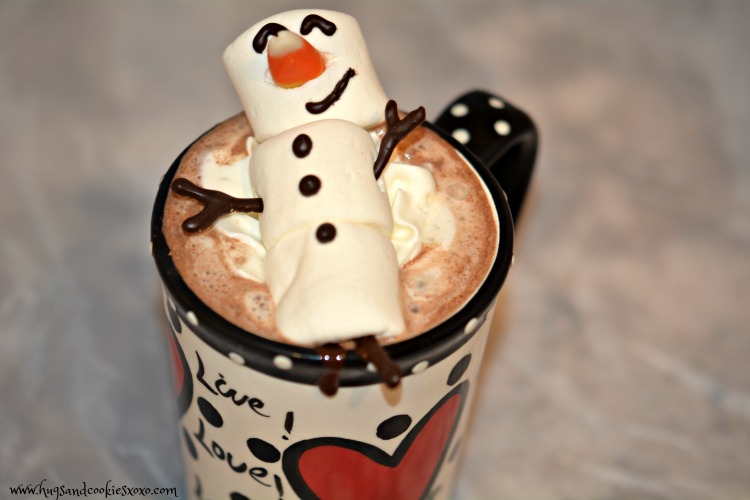 Melting Snowman Hot Chocolate - Hugs and Cookies XOXO