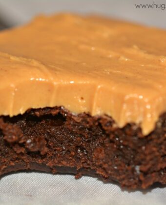 Brownies with Peanut Butter Frosting