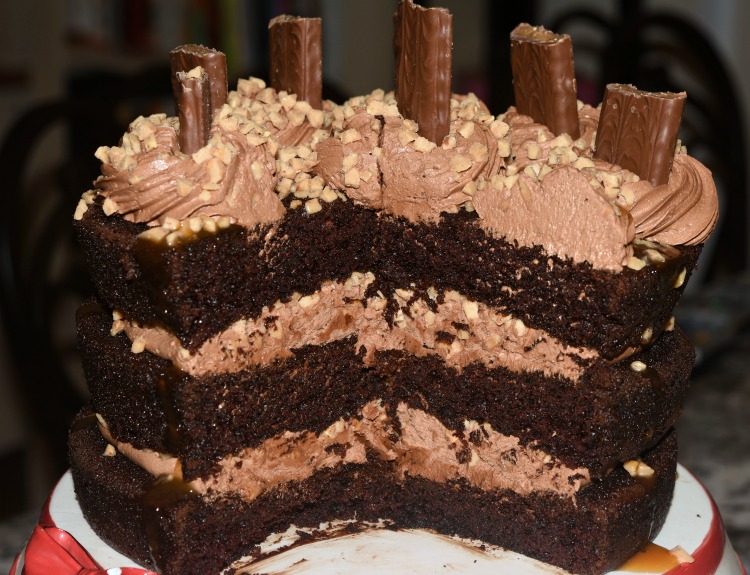 Chocolate Toffee Layer Cake - Hugs and Cookies XOXO