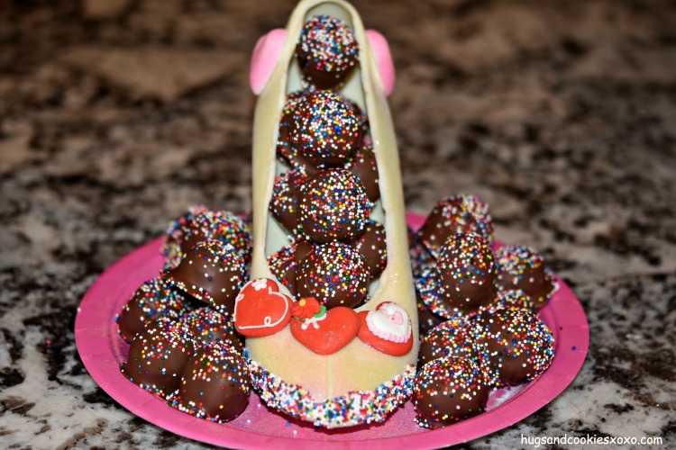 Chocolate Shoe Stuffed with Oreo truffles