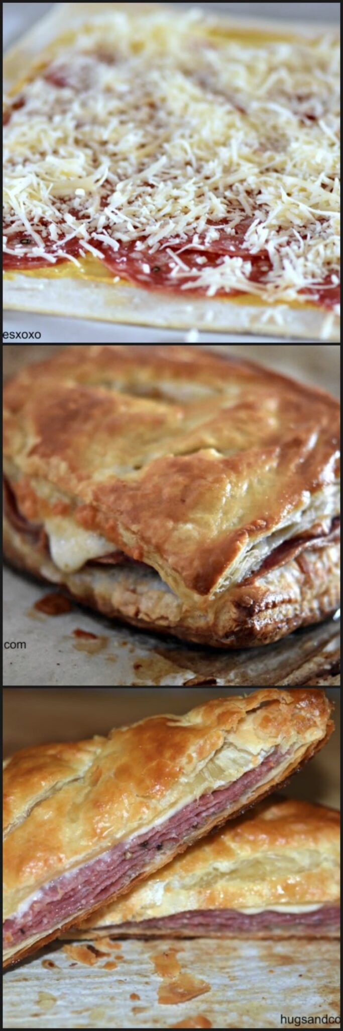 Sopressata and Cheese Puff Pastry