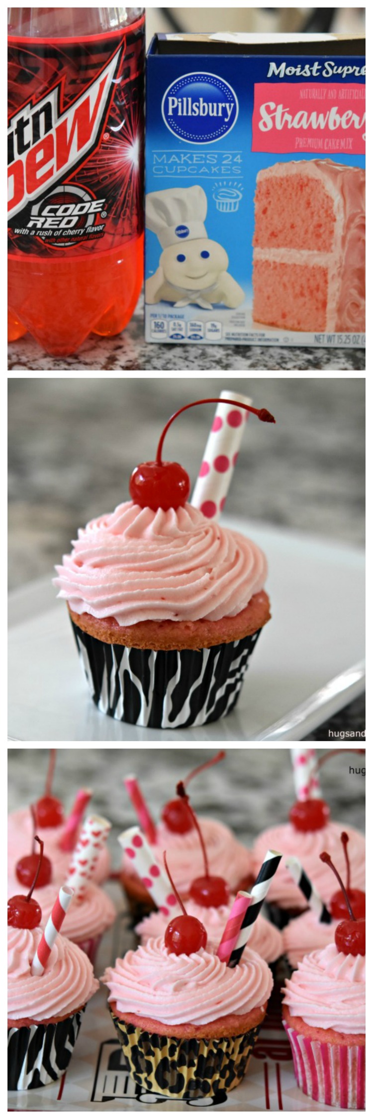 Shirley Temple Cupcakes