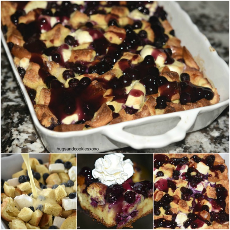 Blueberry Cream Cheese Overnight Brioche French Toast Casserole